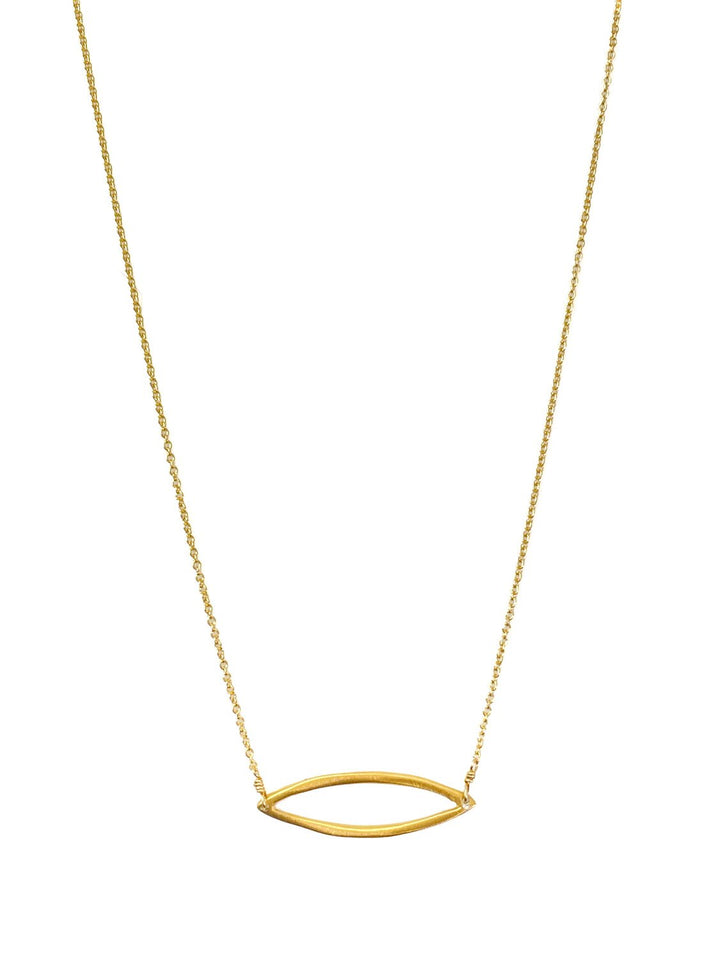 Small Leaf Vermeil Necklace